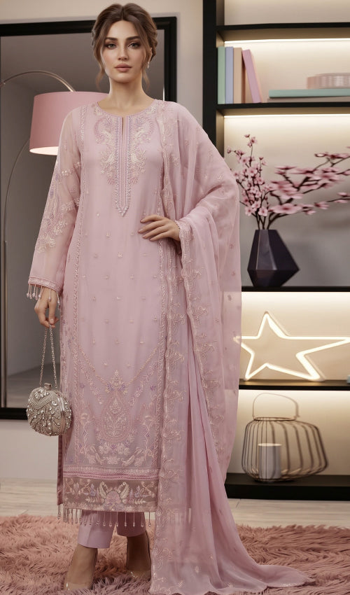 Musfir Semi Stitched 3 Pc