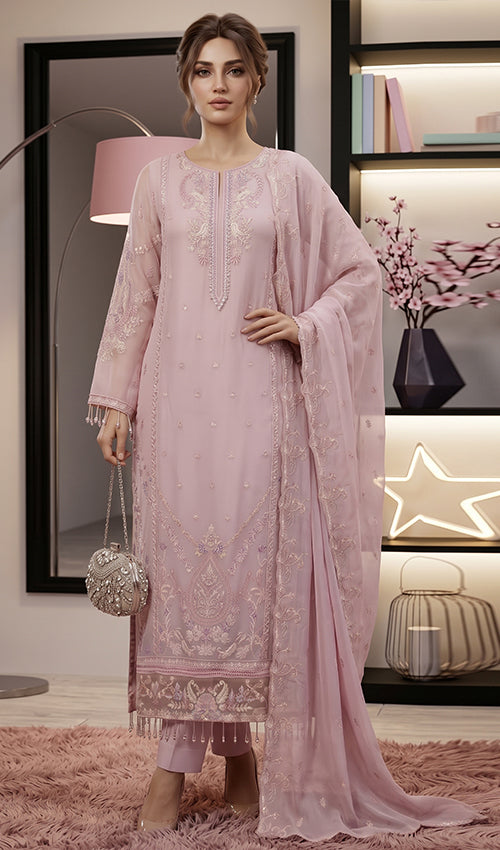 Musfir Semi Stitched 4 Pc