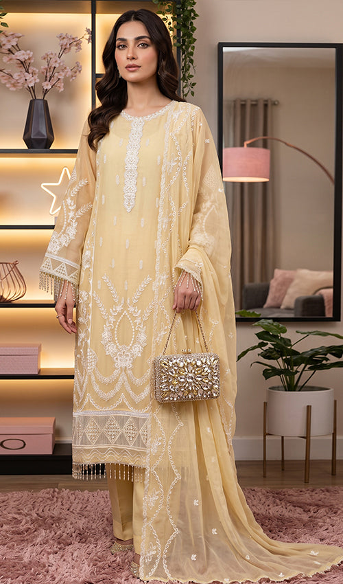 Musfir Semi Stitched 4 Pc