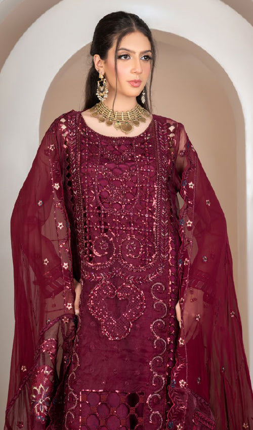 Elegance Chiffon Party Wear 3 Pc