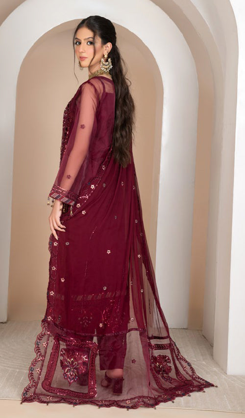 Elegance Chiffon Party Wear 3 Pc