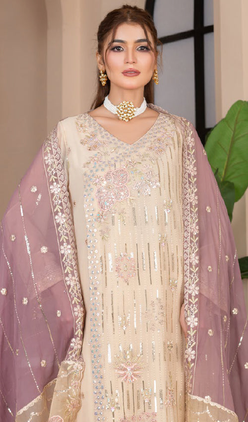 Elegance Chiffon Party Wear 3 Pc