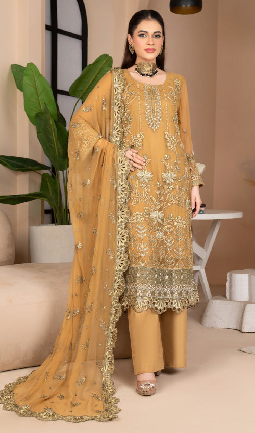 Elegance Chiffon Party Wear 3 Pc
