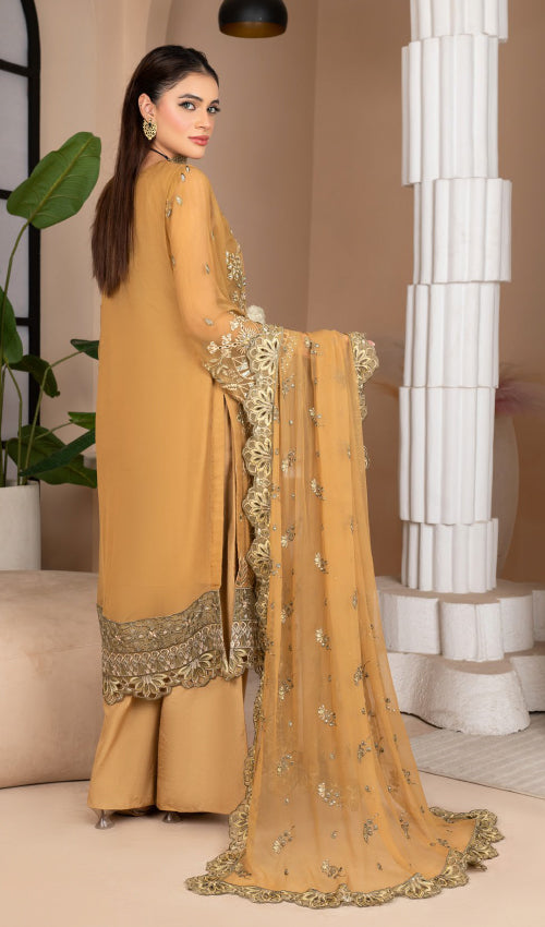 Elegance Chiffon Party Wear 3 Pc