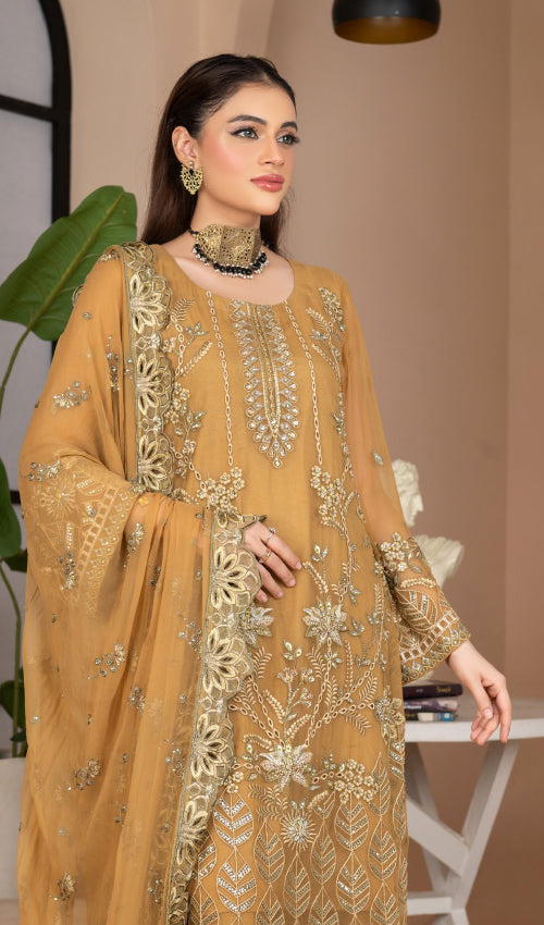Elegance Chiffon Party Wear 3 Pc