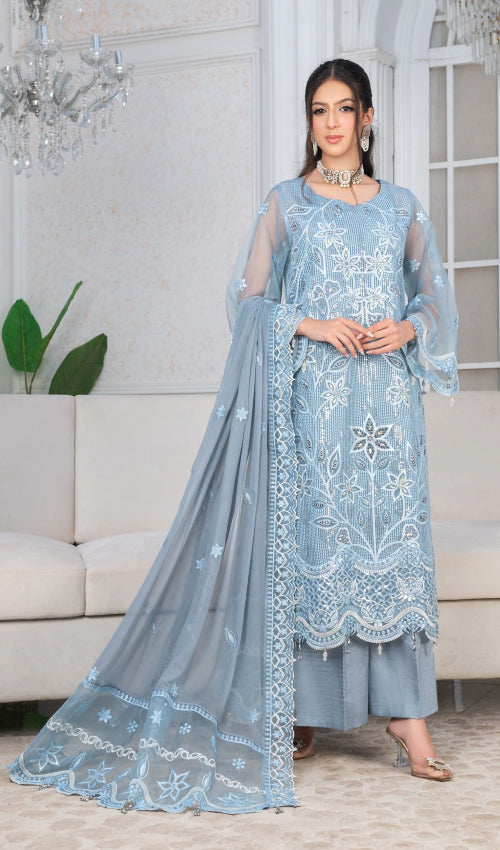 Elegance Chiffon Party Wear 3 Pc