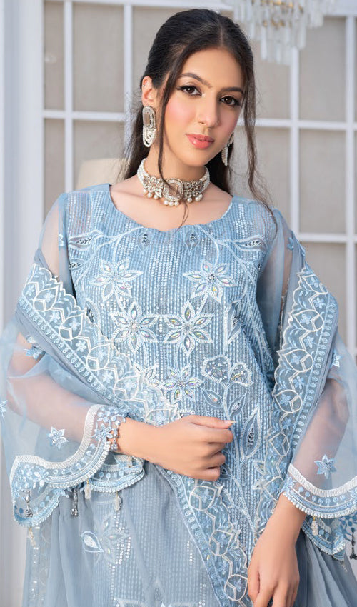 Elegance Chiffon Party Wear 3 Pc