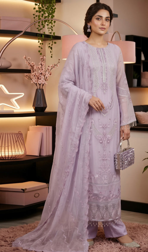 Musfir Semi Stitched 3 Pc