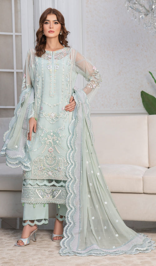 Elegance Chiffon Party Wear 3 Pc