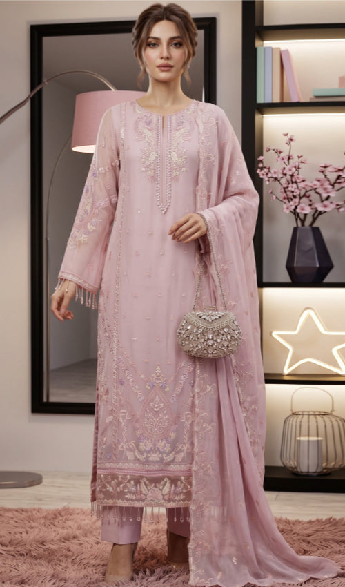 Musfir Semi Stitched 3 Pc
