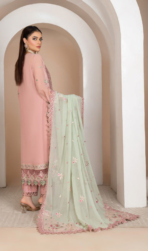 Elegance Chiffon Party Wear 3 Pc