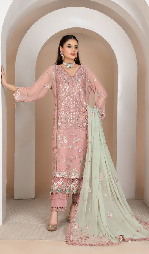 Elegance Chiffon Party Wear 3 Pc