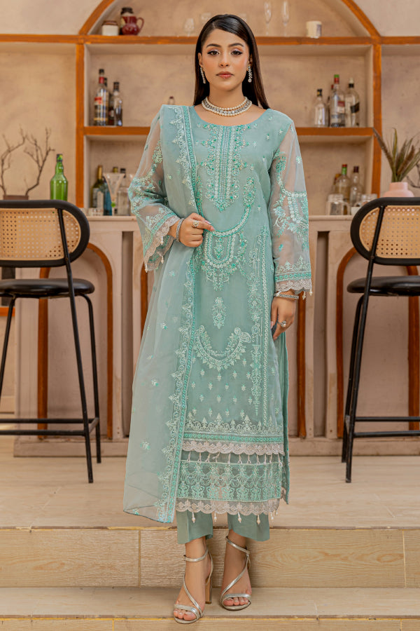 4 PIECE - ORGANZA UNSTITCHED