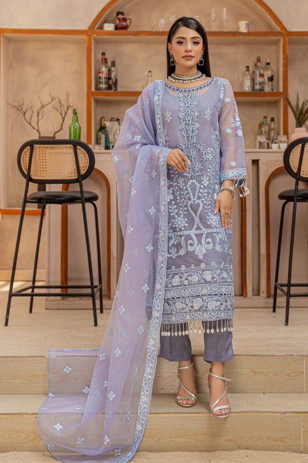 4 PIECE - ORGANZA UNSTITCHED