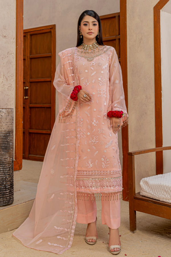 4 PIECE - ORGANZA UNSTITCHED