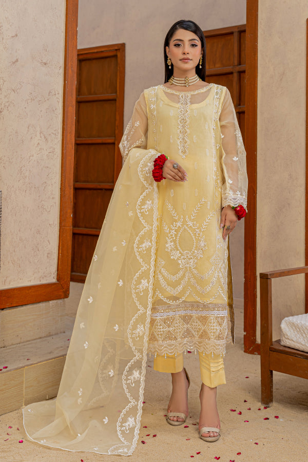 4 PIECE - ORGANZA UNSTITCHED