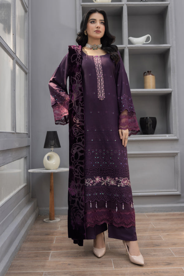 3 PIECE - WOOL EMBROIDERED