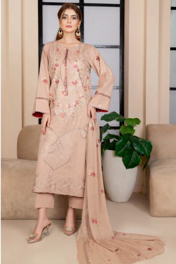 3 PIECE - KARANDI EMBROIDERED