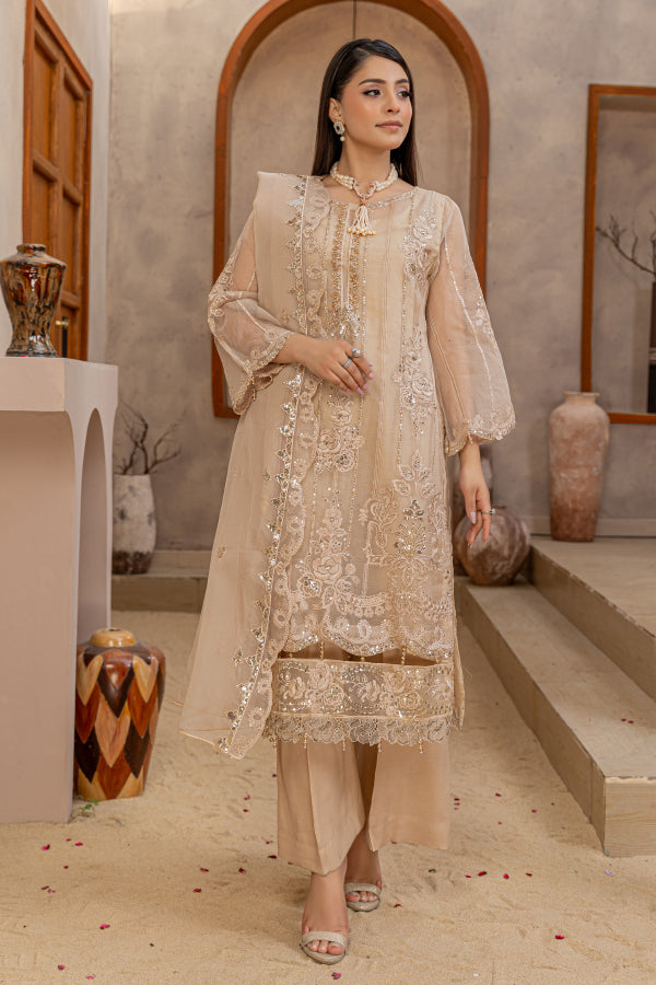 4 PIECE - ORGANZA UNSTITCHED