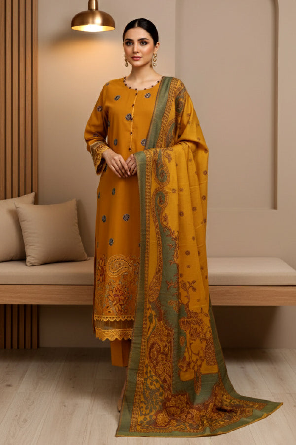 3 PIECE - WOOL EMBROIDERED