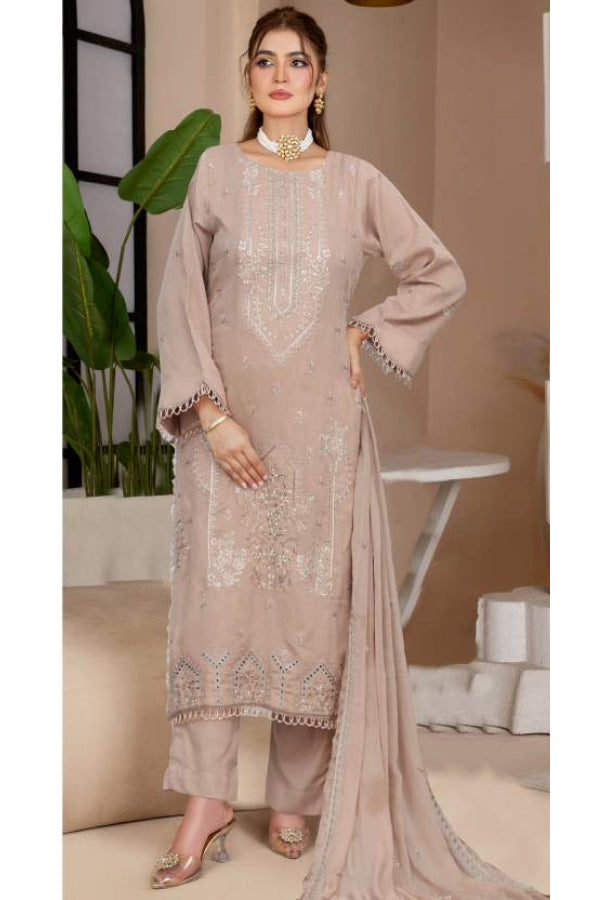 3 PIECE - KARANDI EMBROIDERED