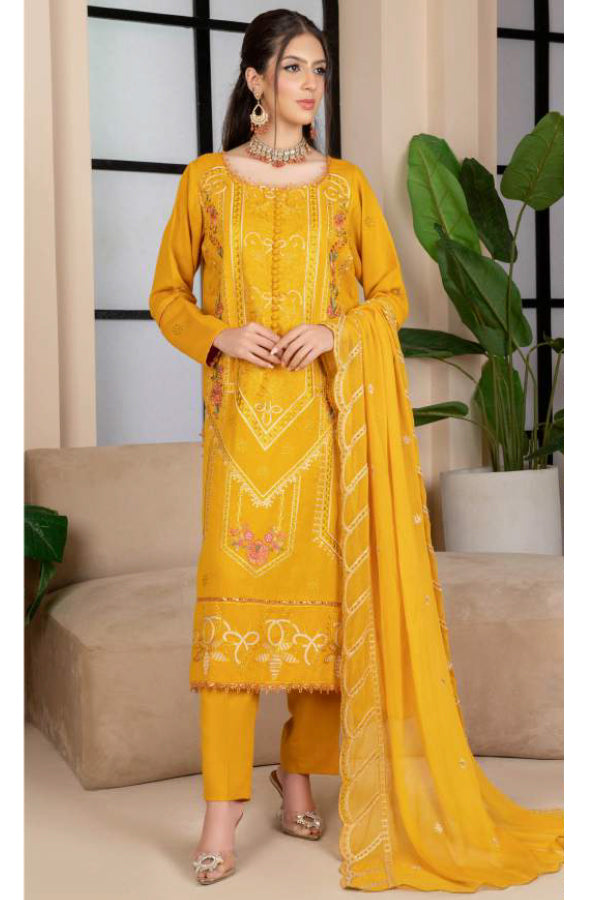 3 PIECE - KARANDI EMBROIDERED