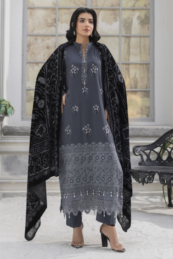 3 PIECE - WOOL EMBROIDERED