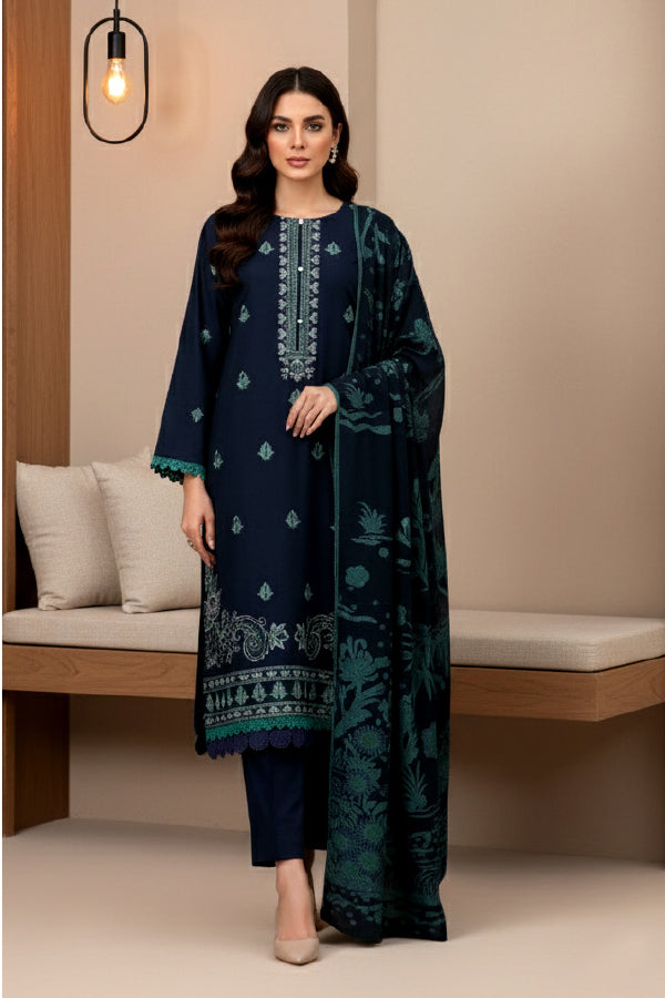 3 PIECE - WOOL EMBROIDERED