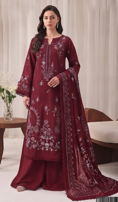 Maan Posh Premium Wool 3Pc Unstitched