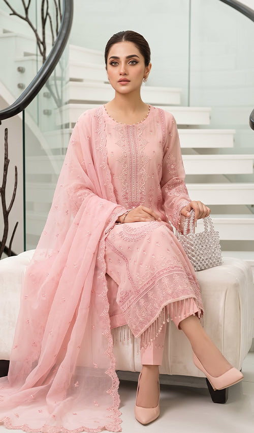 Musfir Semi Stitched 4 Pc