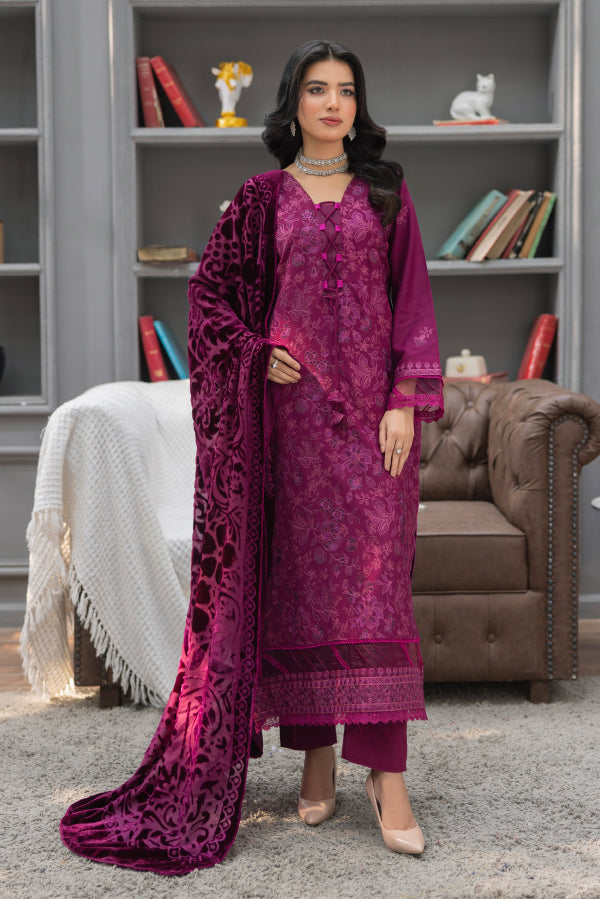 3 PIECE - WOOL EMBROIDERED