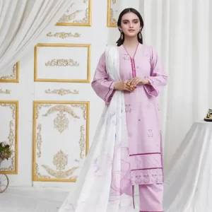 3 Piece - Lavender Lawn Suit
